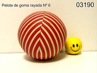 Imagen de PELOTA RAYADA DE GOMA Nº6 10.24